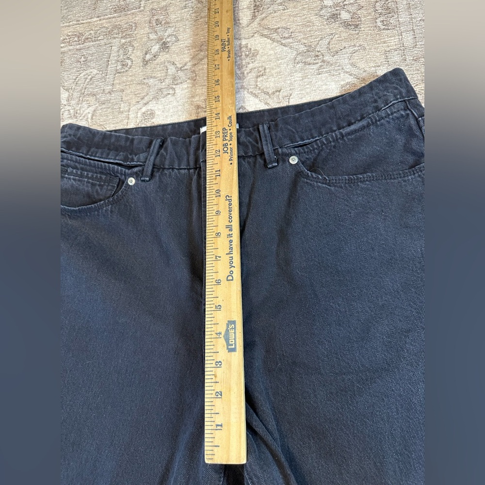 Good American Good Boy Black Jeans With Slit Waistband - Picture 10 of 12